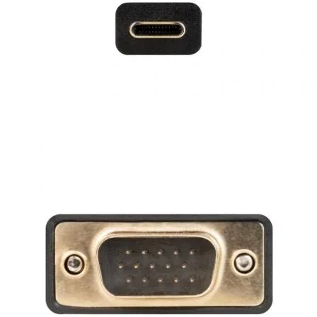 Nanocable Cable Conversor USB-C a VGA, 1.8 m, Negro